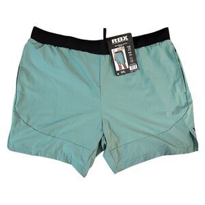 NWT RBX Green Stretch Woven 7’ Performance Shorts